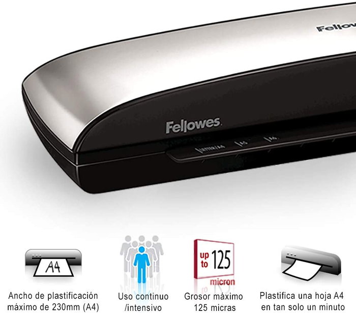Fellowes Spectra A4 Plastificadora Negra y Gris Fellowes Spectra A4 Plastificadora Negra y Gris